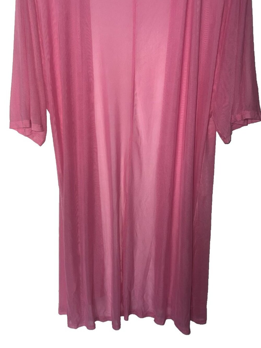 BelleLovin Womens Sexy Sheer Short Sleeve Cover Up swimwear pink size L NWOT - Picture 9 of 9